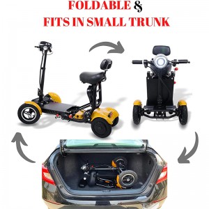 Lightweight 4 Wheel Mobility Electric Scooter for Elderly