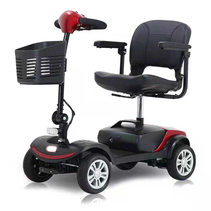 4 Wheels Electric Scooter Folding Double Drive Electric Elderly Scooter Disability Scooter Car for Elderly with EEC COC