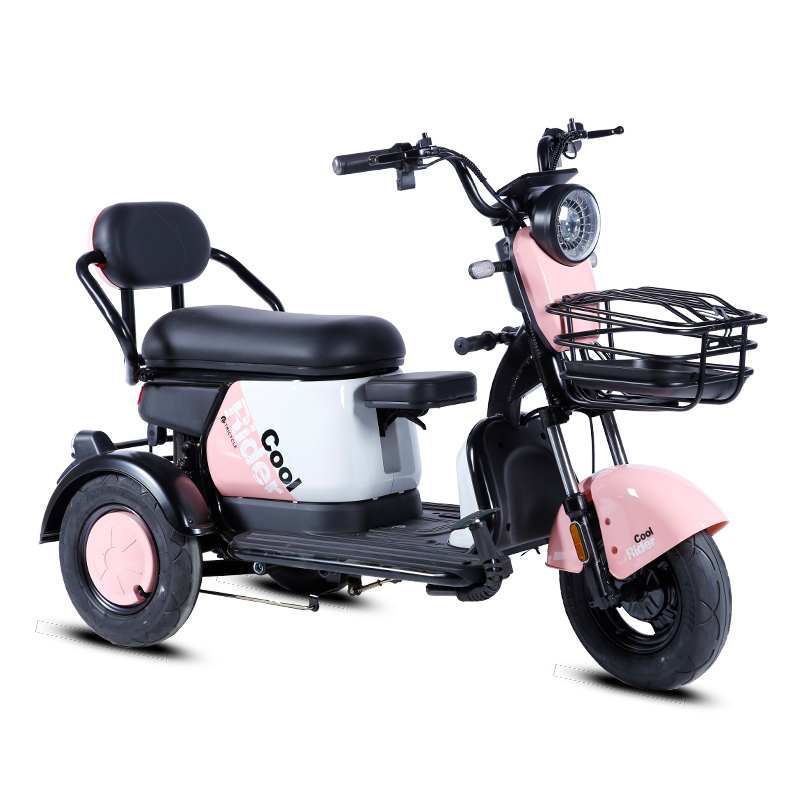 Manufactur standard China Aima Electric Tricycle Adults 500W Power Motor 48V32ah Larger Battery 10′′ Tubeless Tire 25km/H Hot Sell