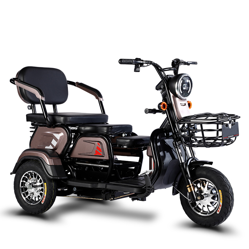 outdoor travel city ebike damping e bike 3 wheel parent child electric bike folding steel electric bicycle adult