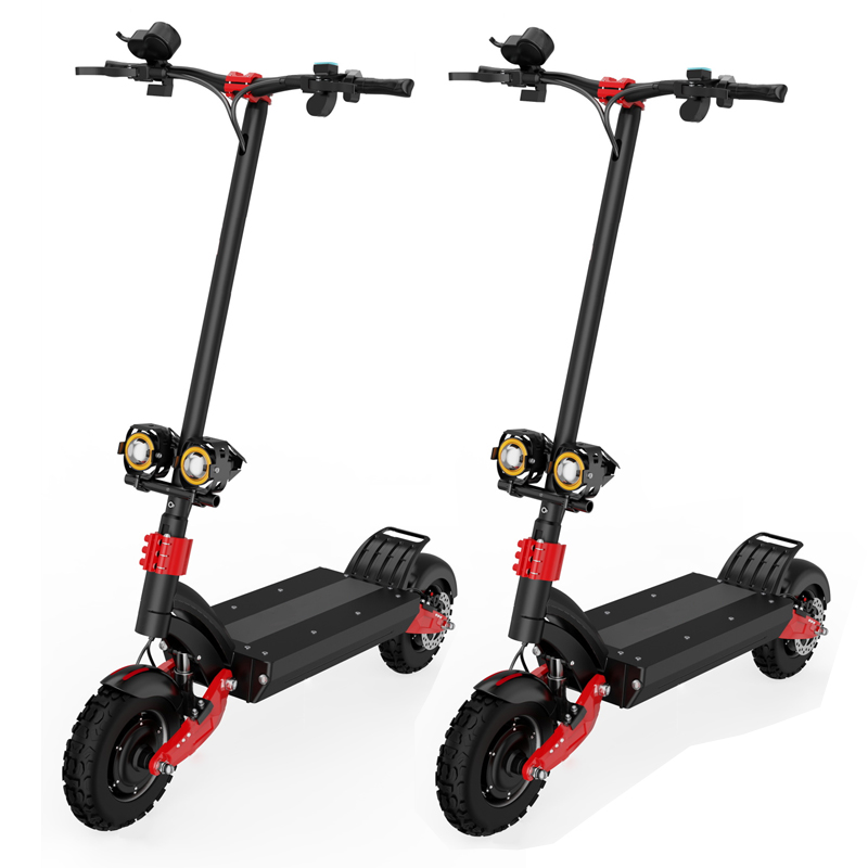 Dual Motor 2400W Strong Power 2 Wheels 10 Inch Off Road Tire Foldable Fast Electric Scooter